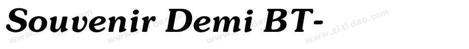 Souvenir Demi BT字体转换